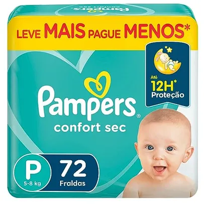 Pampers Fralda Confort Sec P 72 Unidades