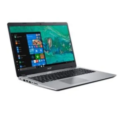 Notebook Acer Aspire 5 A515-52-536H Intel® Core™ i5-8265U 8ªGeracao Memoria RAM de 8GB SSD de 256GB Tela de 15.6" HD W10 - R$2464