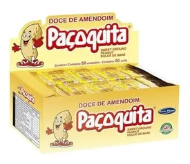 Pacoca Pacoquita Quadrada Embrulhada 20g Sta Helena Amendoim