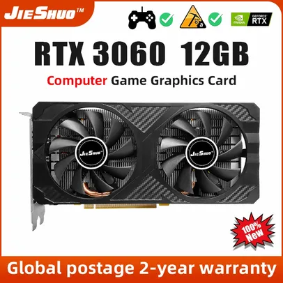 Placa de Vídeo RTX 3060 12gb Desktop