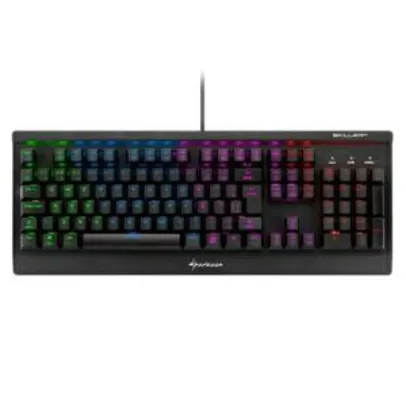 Teclado Gamer Sharkoon Mecânico Switch Kailh Brown, RGB, ABNT2 Shark Skiller SGK3