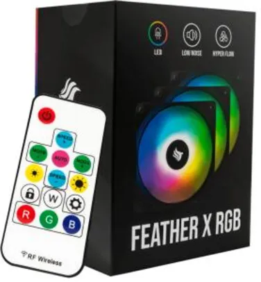 Kit Ventoinhas Pichau Gaming Feather X RGB | R$200