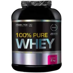 100 % Pure Whey Morango 2Kg - Probiótica - R$87