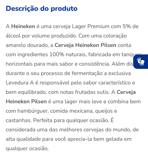 Imagem na descrição da promoção