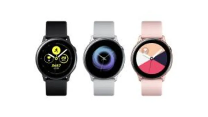 [APP] Smartwatch Samsung Galaxy Watch Active PRATA, PRETO OU ROSÊ 12x S/Juros | R$: 799