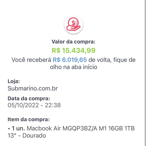 Imagem na descrição da promoção