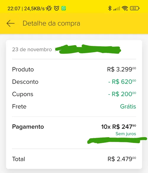 Imagem na descrição da promoção