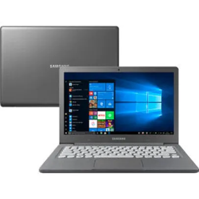 [ APP + CC Americanas + Ame] Notebook Samsung Flash F30 Cinza - R$1167