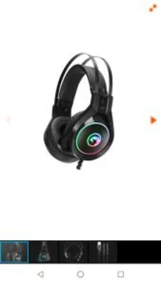 Headset Gamer Marvo HG8901, Com Fio, Black, RGB, HG8901 - R$85