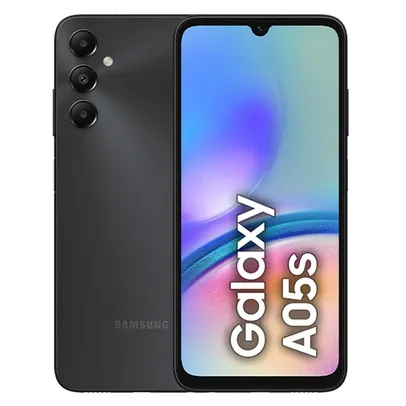 Smartphone Samsung Galaxy A05s 128GB Preto 4G 6,7&quot; 6GB  RAM Câmera Dupla 50MP Selfie 13MP Dual Chip Android 14