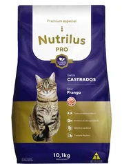 Ração Seca Nutrilus Pro+ Frango para Gatos Adultos Castrados 10,1kg