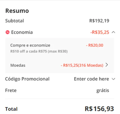 Imagem na descrição da promoção