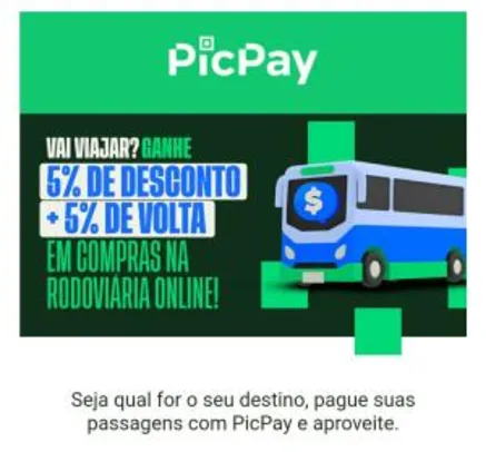 Picpay - 10% OFF na Rodoviária Online