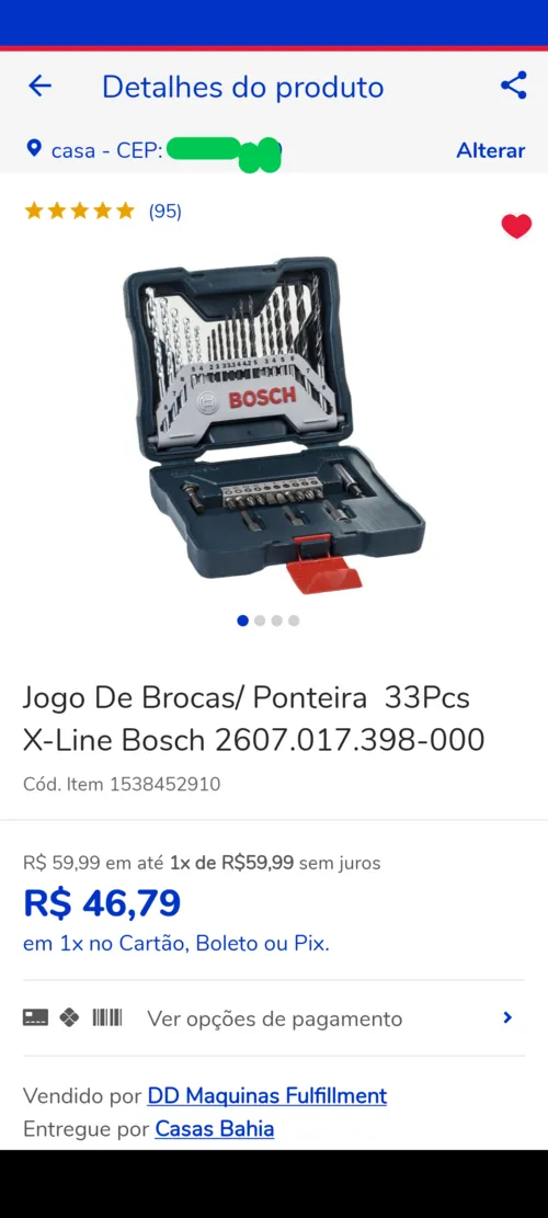 Imagem na descrição da promoção