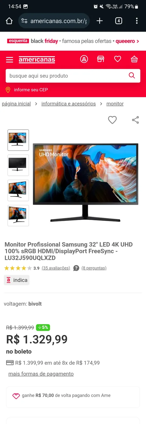 Imagem na descrição da promoção