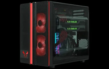 Gabinete Gamer Riotoro Small, Mini Tower, Black, Sem Fonte, Com 1 Fan, CR1088, Compatível mATX | R$322