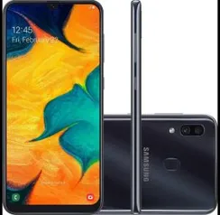 [Cartão AMERICANAS] Smartphone Samsung Galaxy A30 64GB Dual Chip Android 9.0 Tela 6.4" Octa-Core 4G Câmera