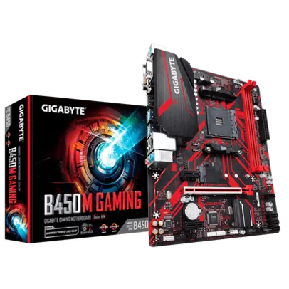 Placa Mae Gigabyte B450m Gaming, Amd Am4, Matx, Ddr4 3600mhz, 2x Dimm