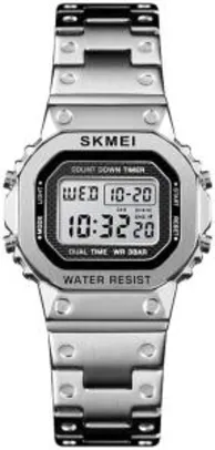 [Prime] Relógio Digital, Skmei, Feminino, Prata | R$100