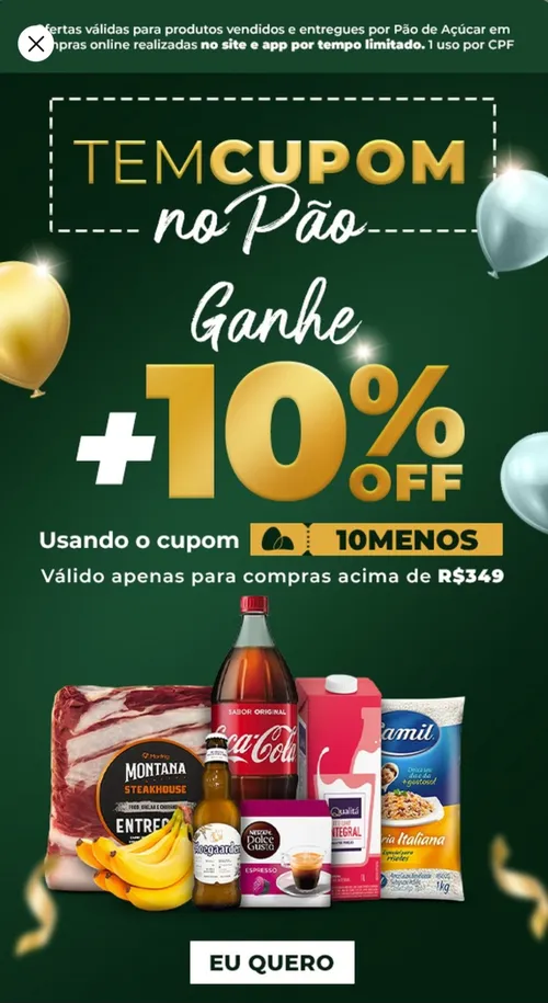 Imagem na descrição da promoção