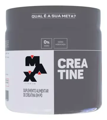 Creatina Max Titanium 300 g Sem Sabor Em Po