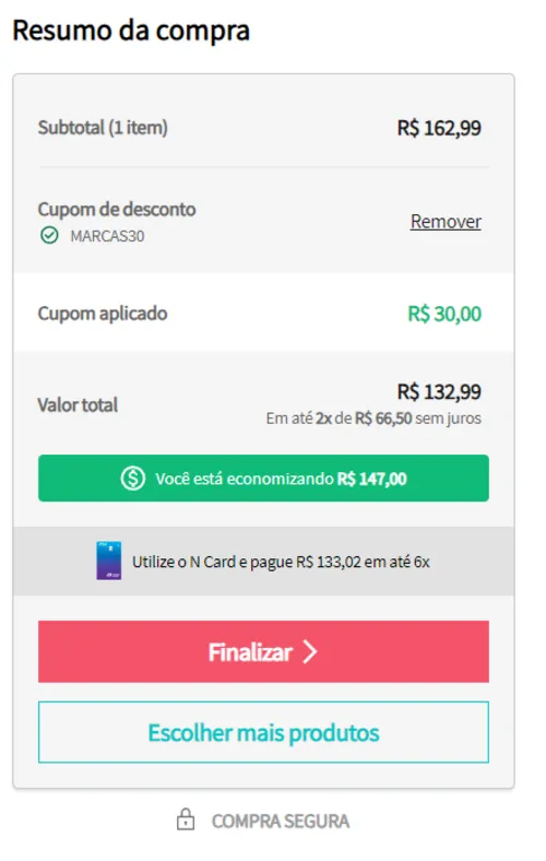 Imagem na descrição da promoção