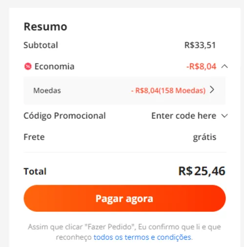 Imagem na descrição da promoção