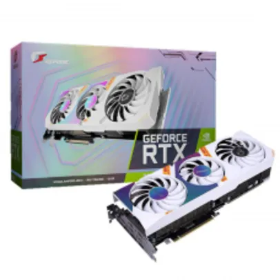 Placa de Vídeo Colorful Igame NVIDIA GeForce RTX 3080 Ultra White OC-V, LHR, 10GB, DDR6, DLSS, Ray T