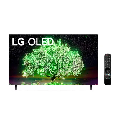 Smart TV LG 55&quot; 4K OLED 55A1 Dolby Vision IQ Dolby Atmos Inteligência Artificial ThinQ AI 2021