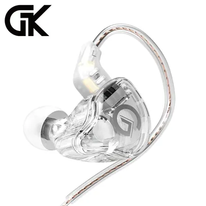 FoneGk G1 Wired Headset In Ear Monitor Music Dj Bass Cellphones Game Earbuds Earphone