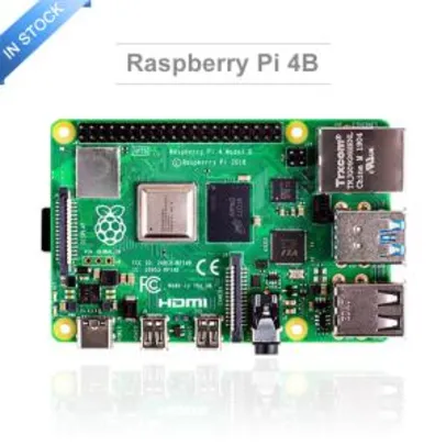 [11/11] Raspberry Pi 4 Model B 4GB RAM Wi-fi+Bluetooth |R$311