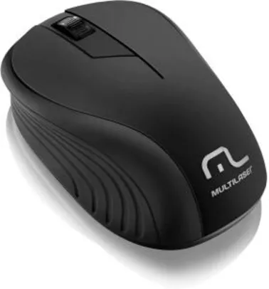 Mouse Multilaser Sem Fio 2.4Ghz Preto Usb - MO212 R$35