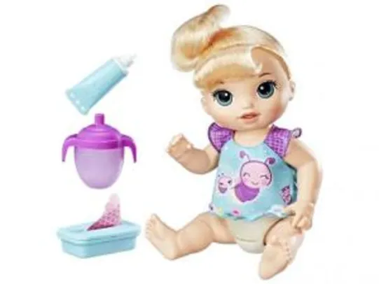 Boneca Baby Alive Loira Fralda Mágica - com Acessórios Hasbro por R$ 99