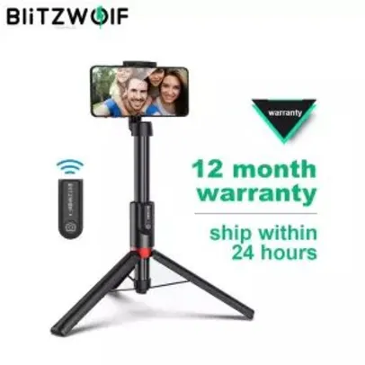 Blitzwolf BW-BS10 Plus Trippod Dobrável Monopod Selfie Stick 1300mm Comprimento | R$ 130