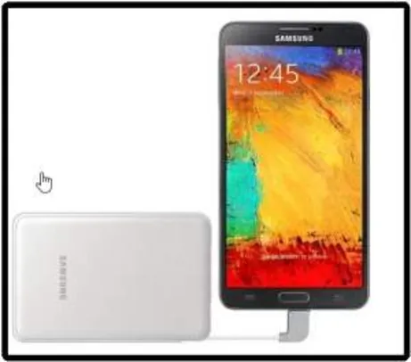 Saindo por R$ 44: [Saraiva] Carregador Portátil Samsung 3100 Mah Para Smartphones por R$ 44 | Pelando
