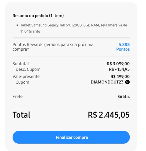 Imagem na descrição da promoção