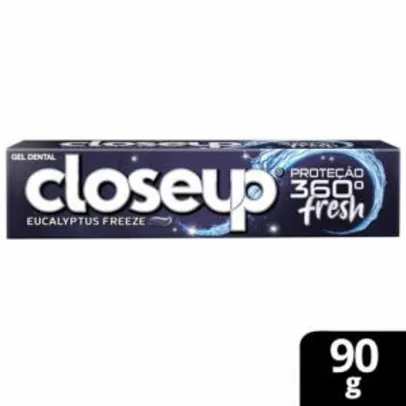 Gel Dental Closeup Proteção 360º Fresh Eucalyptus Freeze 90g | R$ 1,75