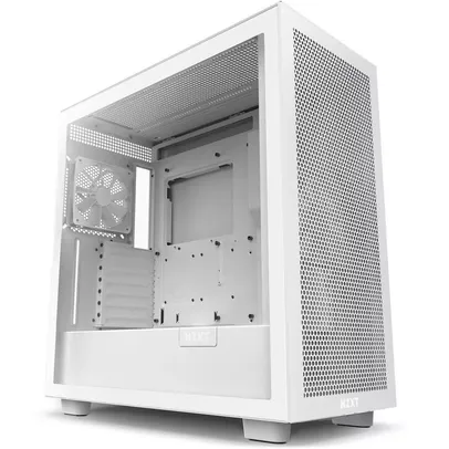 Gabinete NZXT H7 Flow, Mid Tower, ATX, Lateral em Vidro Temperado, 2x Fans, Branco