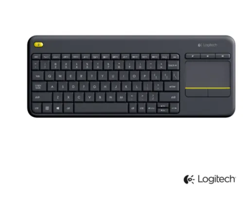 Teclado Wireless com Touchpad Multitoque Preto Logitech - K400