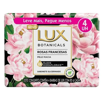 [9 pacotes + AME] Sabonete Lux Rosas Francesas 85g - c/ 4 unidades