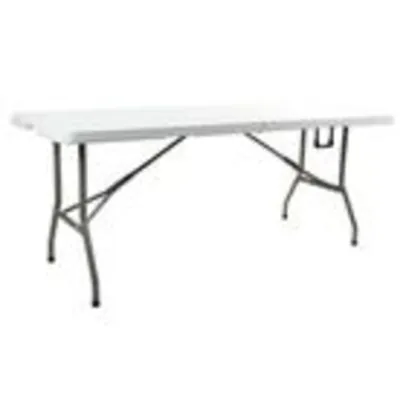 Mesa Dobrável Tipo Maleta 180cm Branco