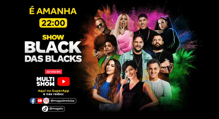 LIVE BLACK DAS BLACKS MAGALU 25/11 22:00