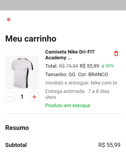 Imagem na descrição da promoção