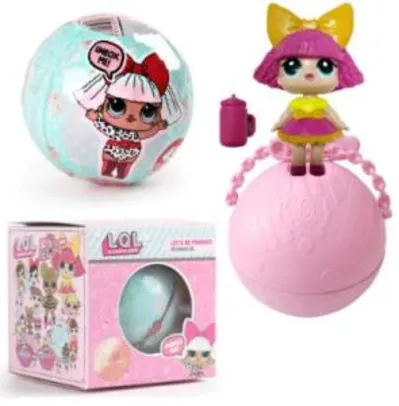 Brinquedo Bola de Boneca de Desenho Animado para Criança - ROSA - R$13