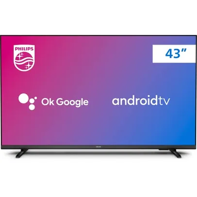 PHILIPS Smart TV 43" Full HD Android 43PFG6917/78, Google Assistant, Comando de Voz, HDR, 3 HDMI, Wifi 5G, Bluetooth 5.0, Dolby Atmos