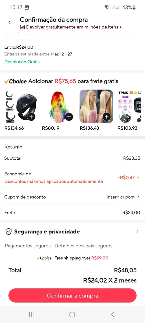 Imagen na descrição da promoção