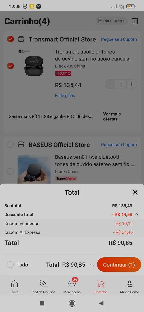 Imagem na descrição da promoção