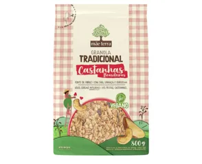 Granola Mãe Terra Tradicional Castanhas Brasileiras 800g