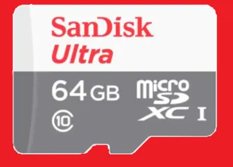 MicroSD SanDisk SDXC c10 64gb 100mb/s