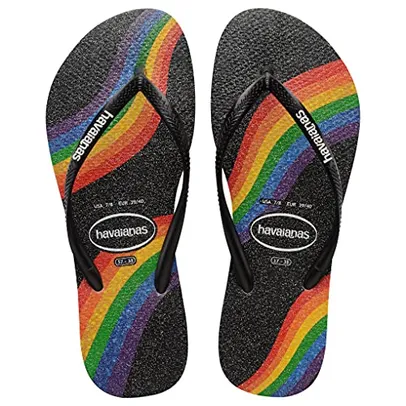 Chinelo Slim Pride, Havaianas, Feminino, Preto, 43/44